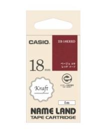 カシオ ラベルライター用テープ XR-18KRRD