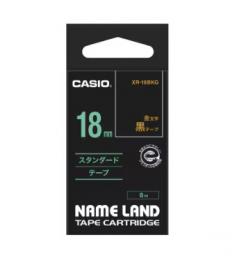 カシオ ラベルライター用テープ XR-18BKG