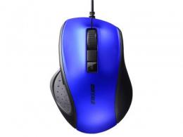 BUFFALO 有線マウス BSMBU300 ブルー