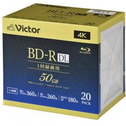 JVCケンウッド BD-R DL 6倍速 20枚組 VBR260RP20J5