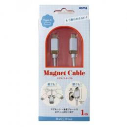 オズマ マグネット付き Type-c USBケーブル(1m) CD-CM100BL