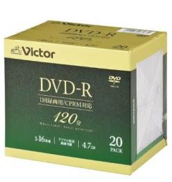 JVCケンウッド ビデオ用DVD-R 16倍速 20枚 VHR12JP20J