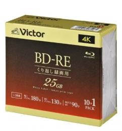 JVCケンウッド ビデオ用 BD-RE 2倍速 11枚 VBE130NP11J5