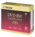JVCケンウッド ビデオ用 DVD-RW 2倍速 10枚 VHW12NP10J5