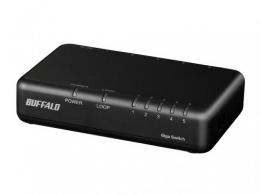 BUFFALO ネットワークハブ LSW6-GT-5EP ブラック