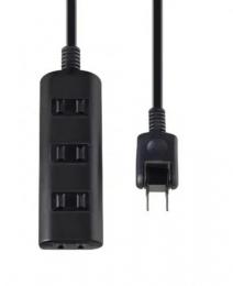 ELPA 電源タップ(3m) WBT-N4030B ブラック