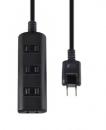 ELPA 電源タップ(5m) WBT-N4050B ブラック