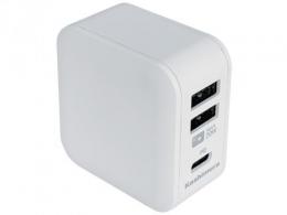 カシムラ USBポート付AC充電器(PD対応) AC-034