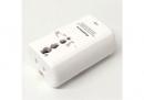 カシムラ 海外用変換プラグ(2口/USB2.1 Aポート付き) TI-165
