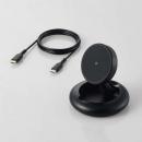 エレコム ワイヤレス充電スタンド W-MA08BK ブラック