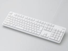 エレコム 有線キーボード TK-FCM104WH ホワイト