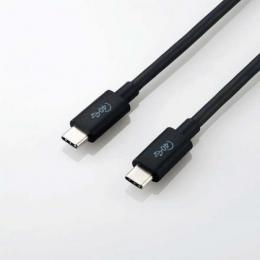 エレコム Type-C USB4ケーブル(80cm) USB4-CC5P08BK
