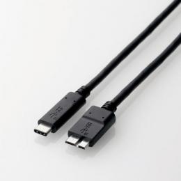 エレコム C to microB USBケーブル(50cm) USB3-CMB05NBK