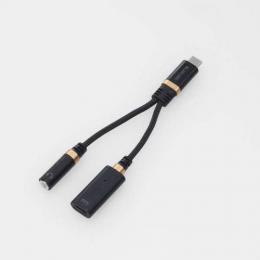 エレコム Type-C 増設/to 3.5mm 変換ケーブル MPA-C35DSPDBK