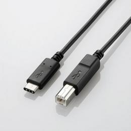 エレコム C to B USBケーブル(50cm) U2C-CB05NBK