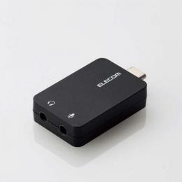 エレコム オーディオ変換アダプタ USB-CADC01BK