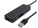 ナカバヤシ カードリーダー付USBハブ USH-10G2A/BK