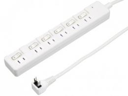 ヤザワ 雷ガード付電源タップ(2m) H8KS662WH