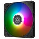 SilverStone ケースファン Air Slimmer 140 ARGB ブラック/半透明