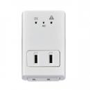 エルパ 過電流アラーム付タップ A-A2L ホワイト
