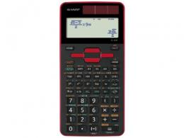 SHARP 電卓 EL-509T レッド