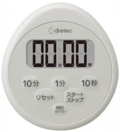 ドリテック 時計付防水タイマー T-611 ライトグレー
