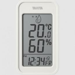 タニタ デジタル温湿度計 TT-589 アイボリー