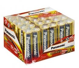 パナソニック アルカリ乾電池 単3×30本 LR6XJ/30SH
