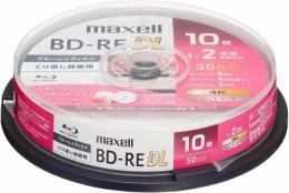 マクセル 録画用BD-RE DL 1-2倍 10枚 50GB BEV50WPG10SP