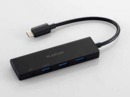 エレコム USBハブ U3HC-H040PBK