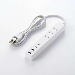 エレコム コード付きUSBタップ 1.5m T-U08-3A2C215WH