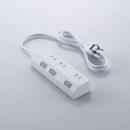 エレコム 電源タップ 1m T-IS01M-2310WH