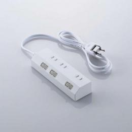 エレコム 電源タップ 1m T-IS01-2310WH