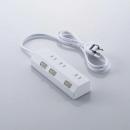 エレコム 電源タップ 1m T-IS01-2310WH