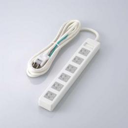 エレコム 電源タップ 2.5m T-T1C-3625WH