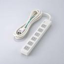 エレコム 電源タップ 2.5m T-T1D-3625WH