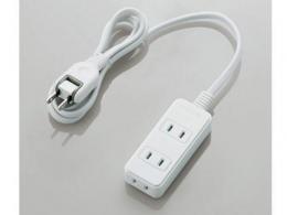 エレコム 電源タップ 1m T-ST02N-2310WH