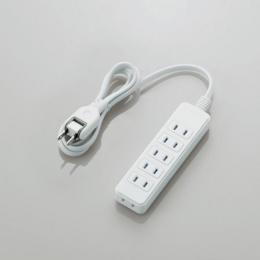 エレコム 電源タップ 1m T-ST02N-2610WH