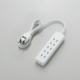 エレコム 電源タップ 1m T-S02N-2610WH