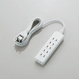 エレコム 電源タップ 2m T-S02N-2620WH