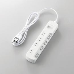 エレコム 電源タップ 2m T-E5A-2420WH