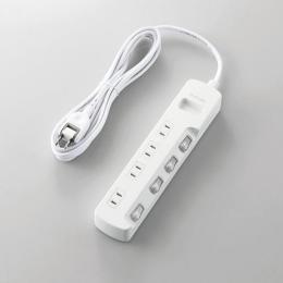 エレコム 電源タップ 3m T-E5A-2430WH