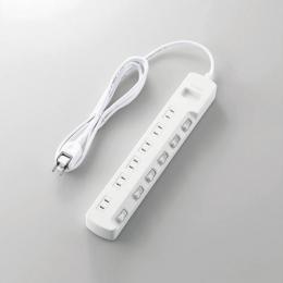 エレコム 電源タップ 2m T-E5A-2620WH