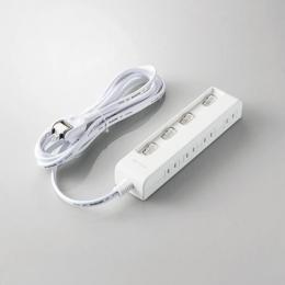 エレコム 電源タップ 3m T-E5C-2430WH