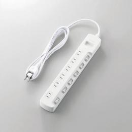 エレコム 電源タップ 2m T-E6A-2620WH