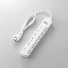 エレコム 電源タップ 2m T-E7A-2620WH