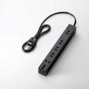 エレコム 電源タップ 1m T-KF01-2610BK