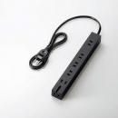 エレコム 電源タップ 1m T-KM01-2610BK