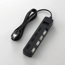 エレコム 電源タップ 2.5m T-K5A-2425BK