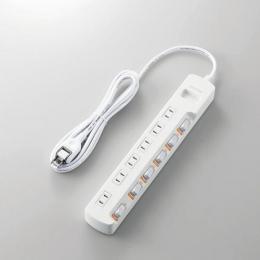 エレコム 電源タップ 2.5m T-K5B-2625WH